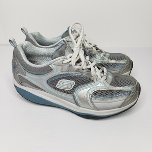 skechers shape ups mujer azul