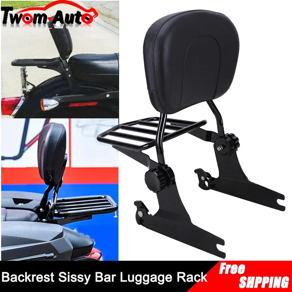 Barra Sissy para pasajeros con respaldo portaequipajes para Harley Sportster 1200 883 94-03 Foto 4 de 4