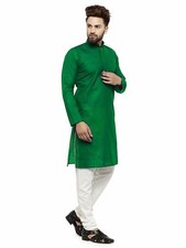 Indian 100 Cotton Men Kurta Shirt T-Shirt Multi Tunic Top Solid Color All Size