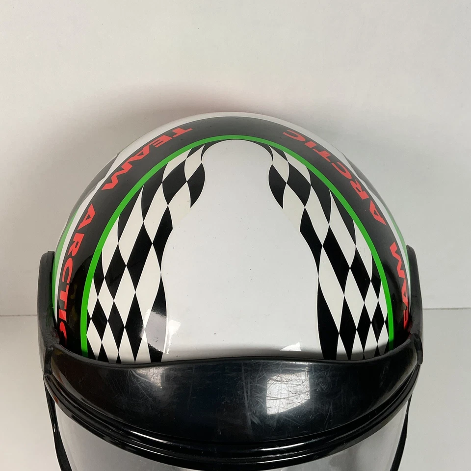 Vintage Arctic Cat Snowmobile Helmet Medium Full Face - Image 3 of 4