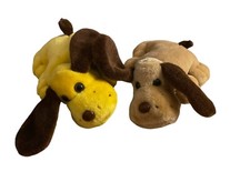 VTG LOT Kennel Kuddlees Plush Brown Dog Flash Light Puppy Plushies Tara Toys Pup