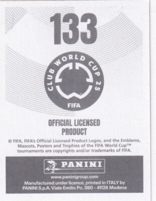 Panini 2025 FIFA Club World Cup 25 Sticker No. 133 Jamal Musiala