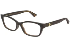 Gucci GG0635O 005 Brown Havana 53-17-145 Eyeglasses Eyewear Frames Optical Rx