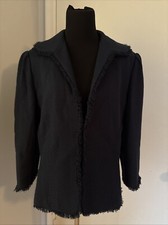 Brooks Brothers Womens Woven Blazer Made in Italy Size 14 Office Workwear Luxury