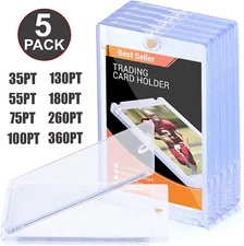 5Pcs 35 55 75 100 130 180 360Pt Magnetic Card Holders One Touch For Trading Card