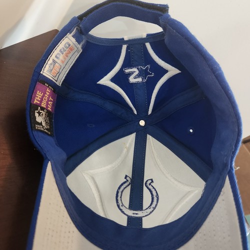 Vintage Starter Indianapolis Colts Hat NFL Pro Line Cap Retro 2 Big Diamonds - Picture 9 of 10