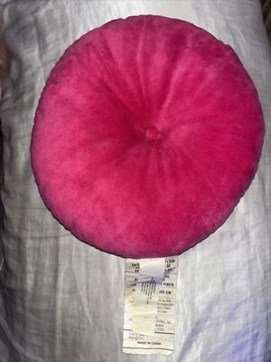 Round Pillow Cushion for Couch Decorative Small Throw Pillow Solid