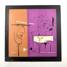 BUD POWELL Bud Powell's Moods LP RARE Mercury 1954 Mono David Stone Martin NICE!