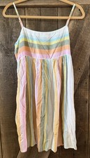 ONeill Juniors' Multicolor Striped Swimsuit Cover Up Dress w pickets Sz S