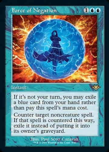 MTG English Force of Negation NM Foil Modern Horizons 1 Retro Frames