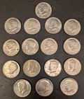 Assorted Lot Kennedy 50 cent Half Dollars circulated uncertified coins ungraded
