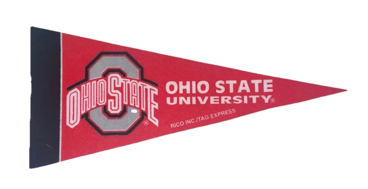 Gagliardetto In Feltro Ohio State Buckeyes - 30,5 X 76,2 Cm, Ufficialmente Autorizzato, Per Parete O Decorazione Festa - 3