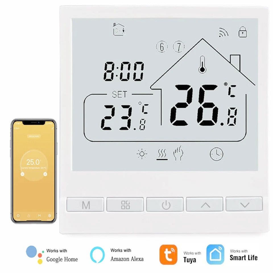 Raumthermostat Digital Raumtemperaturregler LCD Raumregler 230V Fußbodenheizung - Bild 3 von 4