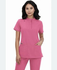 Koi Next Gen XS NWOT Driven Oversized Pink Scrub Top