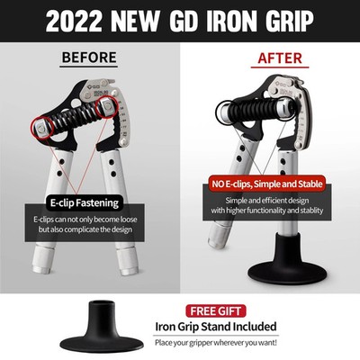 NEW GD Iron Grip Premium Hand Gripper EXT 80, EXT 90 with pinch
