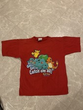 Vintage Pok mon 1999 Nintendo Gotta Catch Em All T-Shirt Red Pikachu Ash Brock