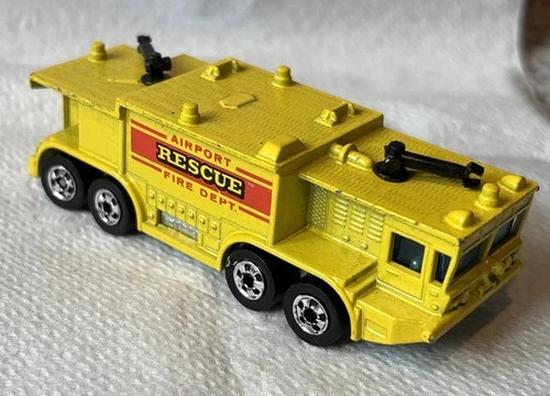 1979 Vintage Hot Wheels Workhorse Series Airport Fire Department Rescue Truck