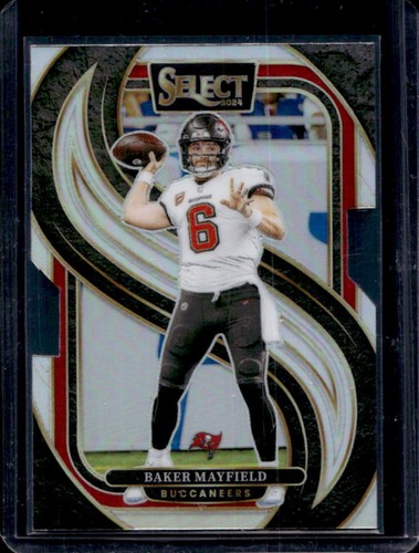 2024 Panini Select Baker Mayfield Premier Silver Prizm Die-Cut #108 Buccaneers
