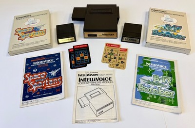 Intellivision Intellivoice Voice Synthesis Module w/ B-17 & Space Spartans Games