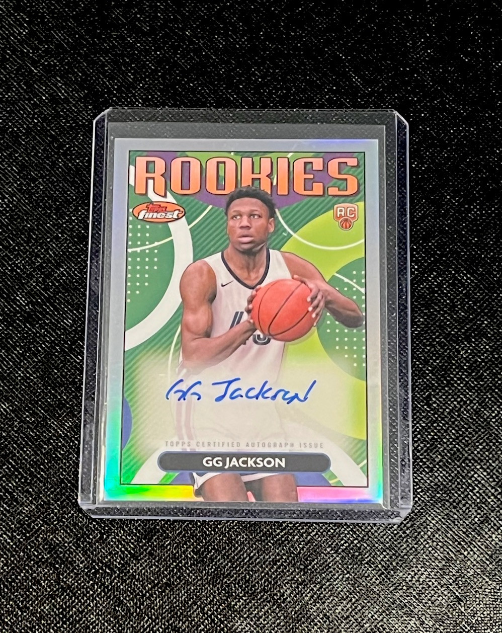 2023-24 Topps Finest GG Jackson Rookies Refractor Auto Memphis Grizzlies RC