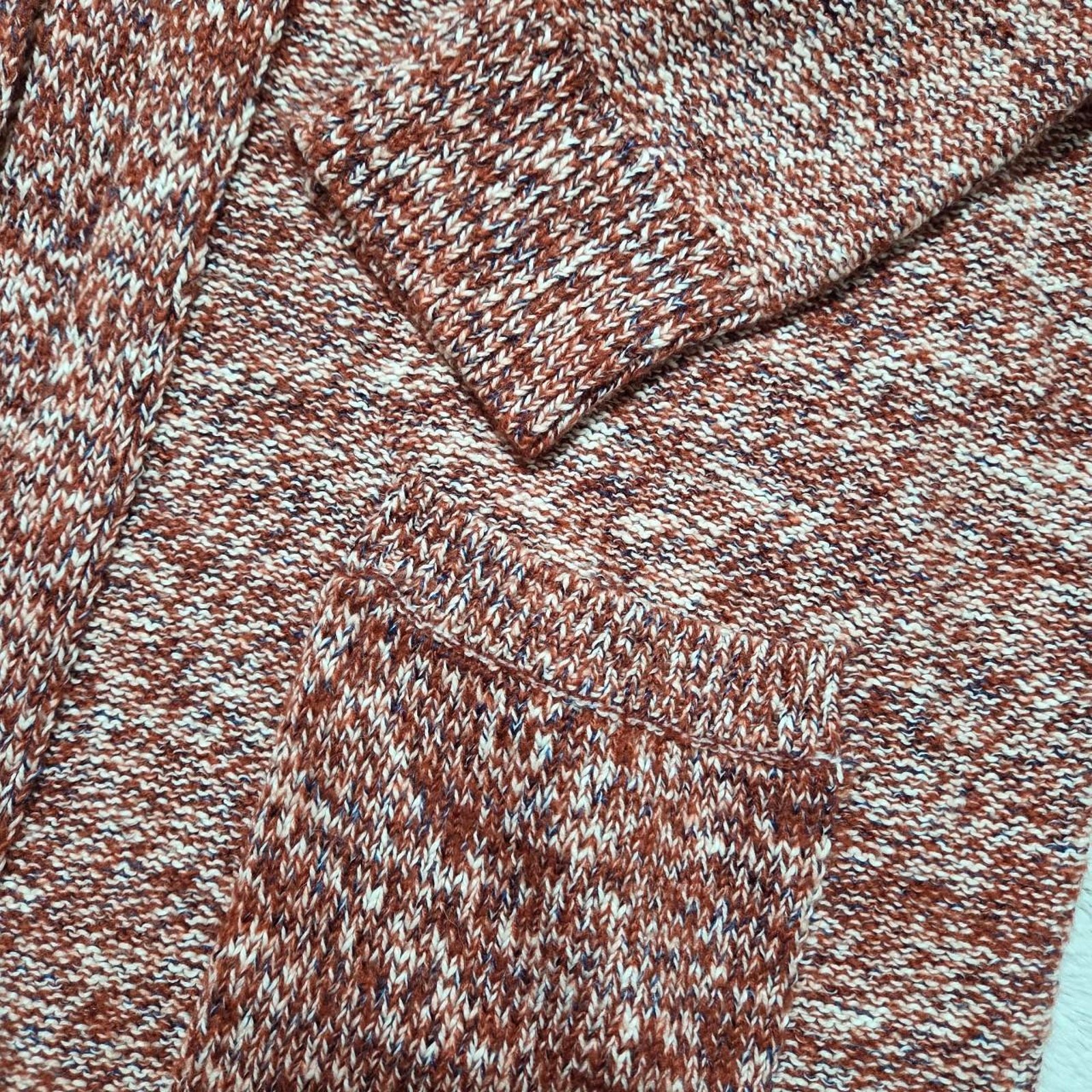 Universal thread marled yarn open front knit card… - image 4