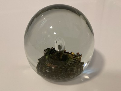 Rod Sounik Signed Glass Blown Sculpture Paperweight 1993 Tear Drop Rare Art Deco
