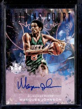 2022 NBA Panini Court Kings #HCMJN Marques Johnson Holding Court Signatures /35