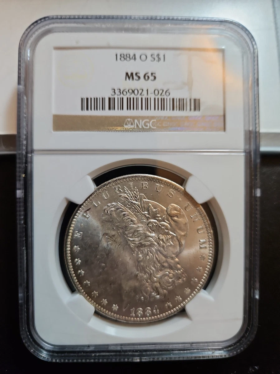 1884-O モルガンダラー MS65 ニューオーリンズ アンティーク銀貨 25+ 1884 Year Grade MS 65 Morgan Dollars (1878-1921) for sale