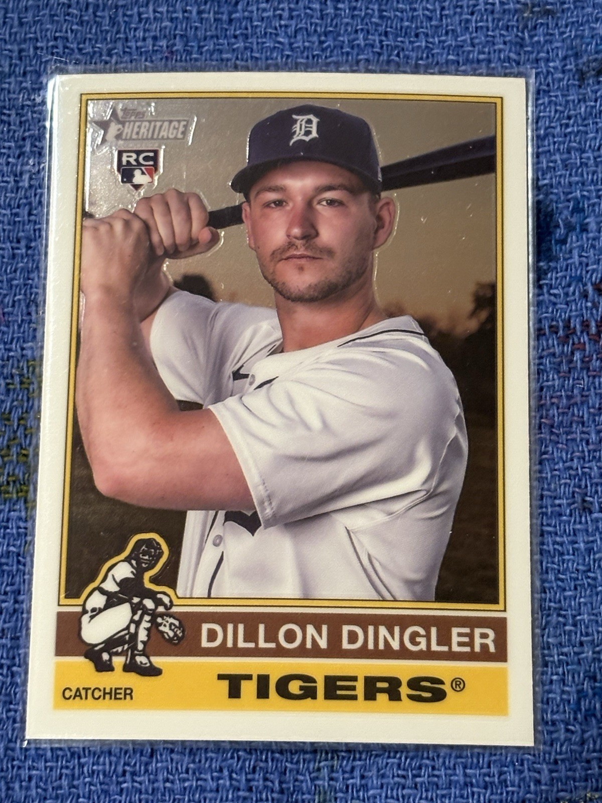 2025 Topps Heritage Chrome Dillon Dingler RC #130 Tigers
