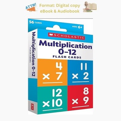 Scholastic Flash Cards: Multiplication 0 - 12, Scholastic 2018