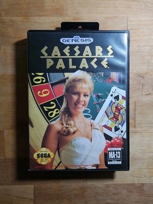 Sega Genesis Caesars Palace Game Complete in Box With Manual, Tested Working
