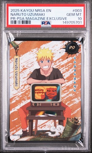 PSA 10 Naruto Uzumaki PSA Magazine Exclusive NRSA-PR-003 Kayou 2025 USA Promo