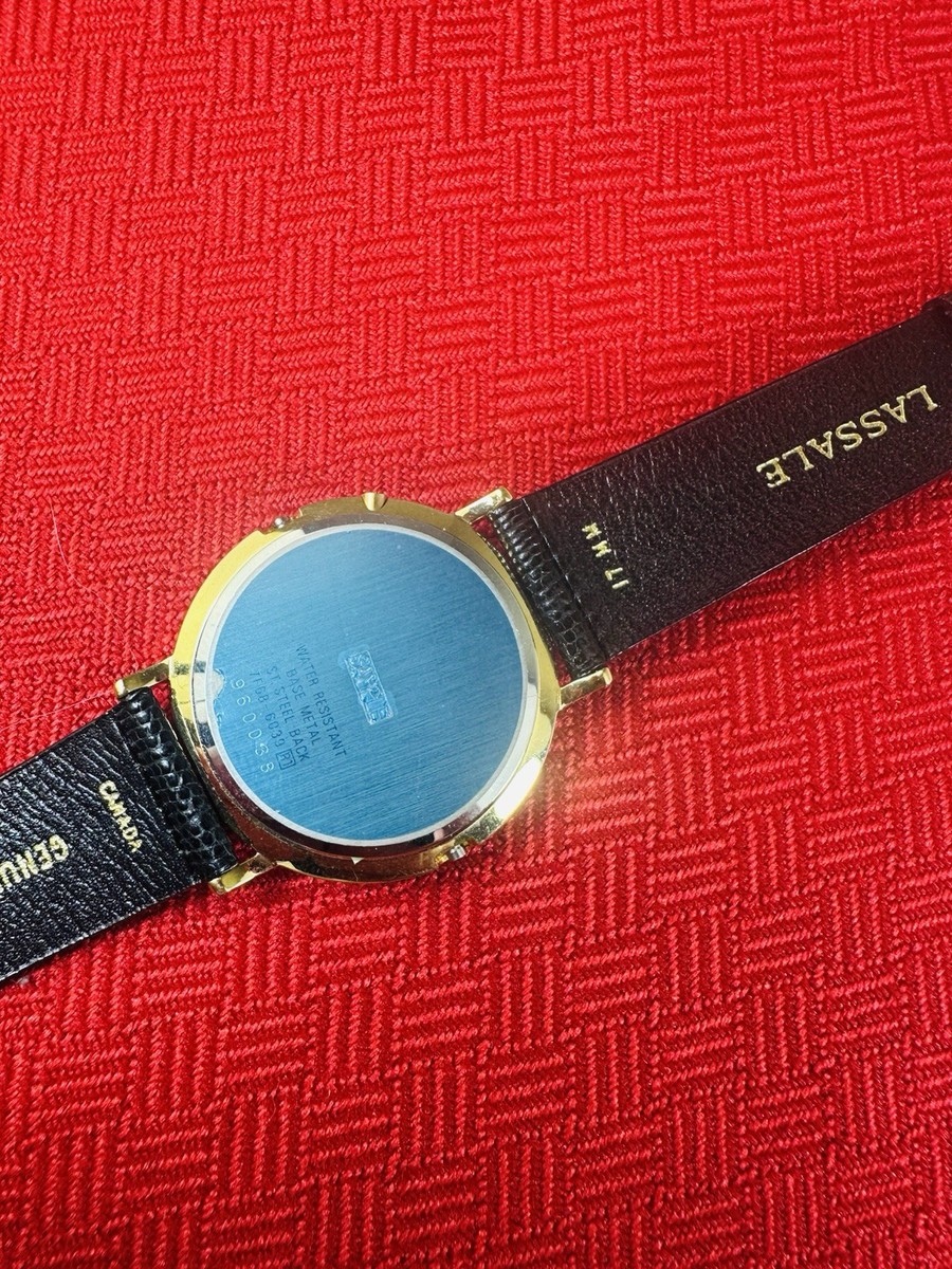 Lassale Seiko Moonphase Quartz Watch 7338-6100 Parts Only No