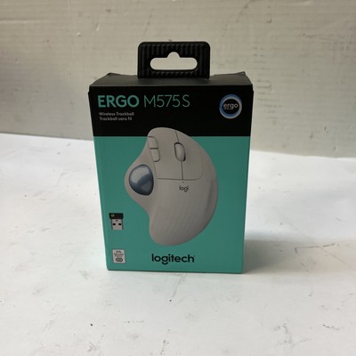Logitech ERGO M575S Wireless Ergonomic Trackball Mouse w/Bluetooth 910-007028