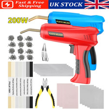200W Hot Stapler Plastic Welding Car Bumper Repair Welder Gun Kit w/1200 Staples