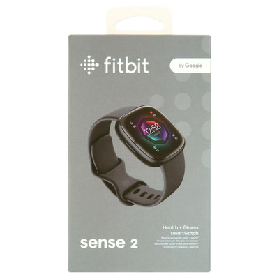 FITBIT SENSE 2 Fitness Health Tracker Graphite Black FB521BKGB Open Box Google