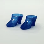 Vintage Barbie 1960s Blue T Strap Mod Era Heels Shoes B5