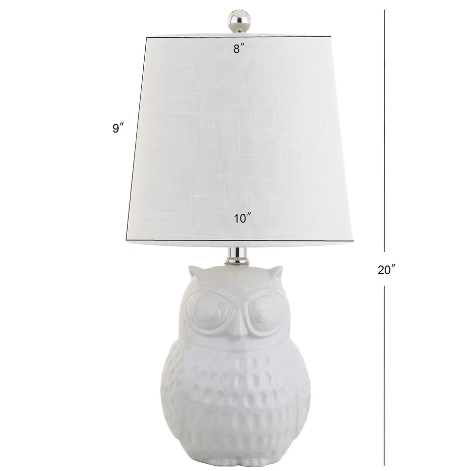 JYL1026A Hoot 20.5" Cerámica Mini Lámpara de Mesa LED, Casa de Campo, Transicional, Moderna... Foto 3 de 4