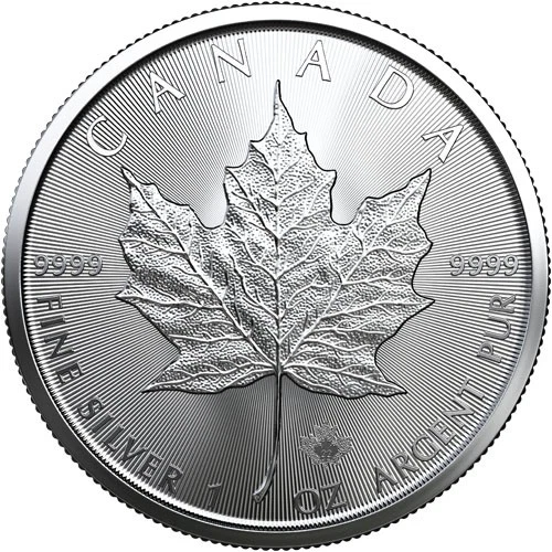 Lot of 10 1 oz 2022 Canadian .9999 Silver Fine Maple Leaf Coin BU $5 - Image 3 of 3