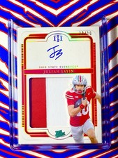 2025 National Treasures Julian Sayin Gold Auto /10 JERSEY MATCH #133 Ohio State