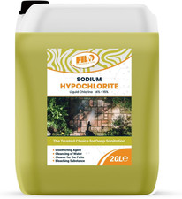 High Strength Sodium Hypochlorite 20L - Professional Patio Cleaner & Brick Clean
