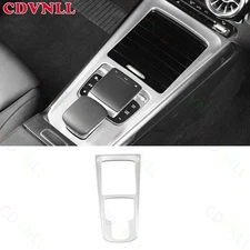 For Benz GLB W247 2020-2022 Silver Steel Central Console Gear Shift Frame Panel