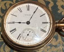 Aurora Full Hunter Mechanical Pocket Watch 17 Jewels Sub Seconds non-working 