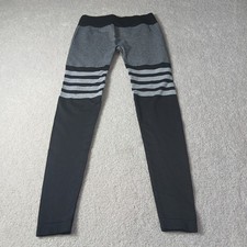 Women's/Ladies Fitness Leggings Black Gray Workout GYM Pants Waist 22"
