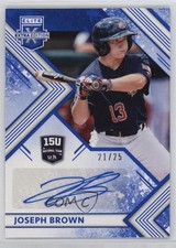 2018 Panini Elite Extra Edition Blue 21/25 Joseph Brown #15U-JB Auto s3g