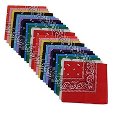 Bandanas 24pcs 22 X 22 Inch 100 Cotton Bandana Novelty Double Sided Print