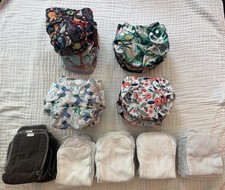 Lot of 45 piece Reusable Cloth Covers  Inserts   LEEKALOS WEGREECO ALVABaby