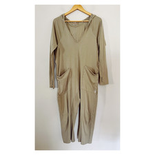 Free People Movement Sz XS Hot Shot Hooded One Piece Romper in Sage Stone
