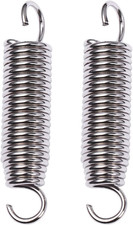 Replacement Bass Drum Foot Pedal Spring 2Pcs Stainless Steel for Percussion Inst