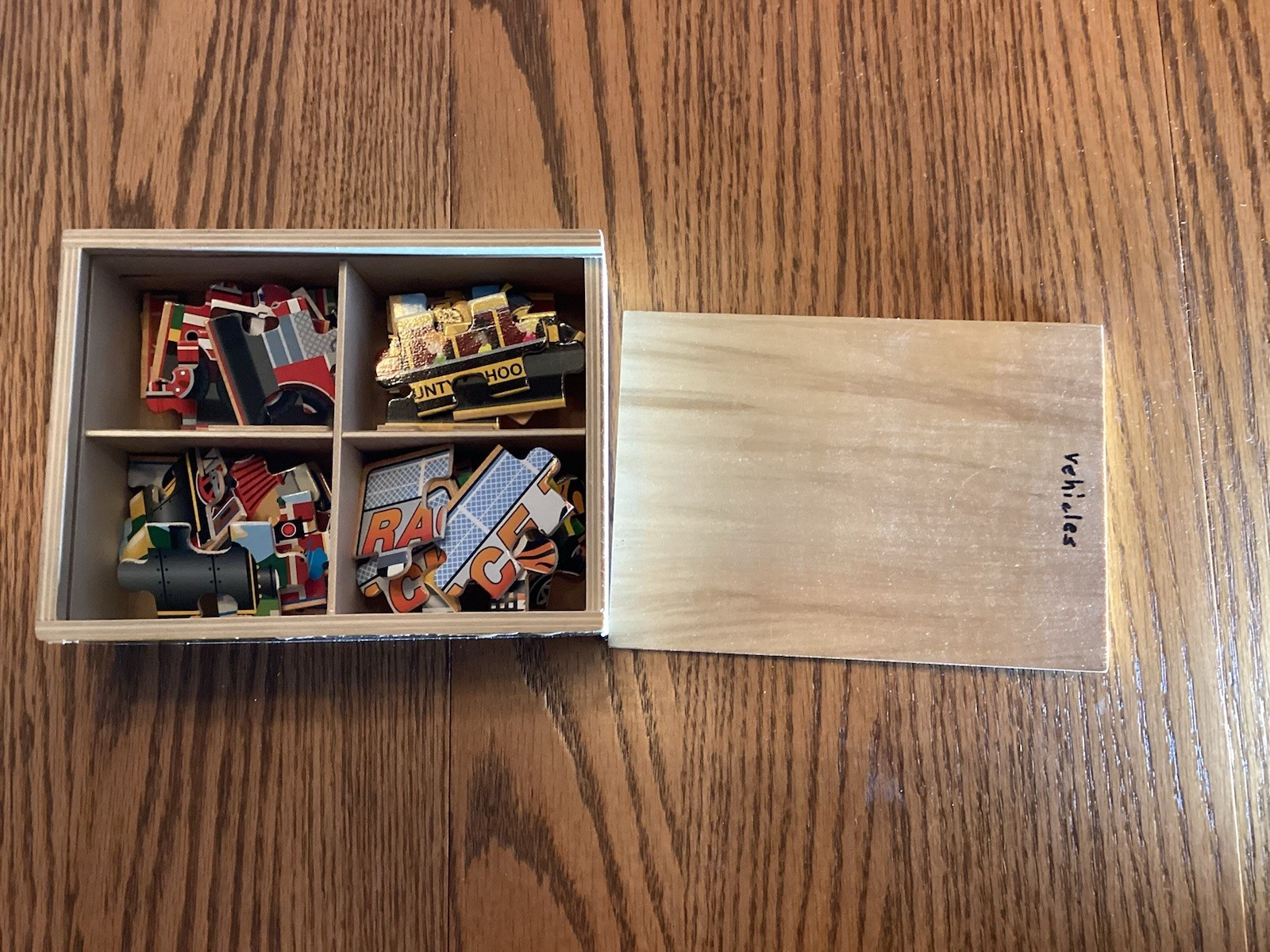 4 Wooden Puzzles in a Box by Melissa and Doug - 4 boxes = 16 puzzles.  Pre owned